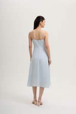 JOVELLE LACE TRIM CAMI LINEN DRESS