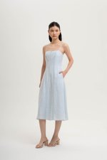 JOVELLE LACE TRIM CAMI LINEN DRESS
