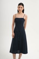 JOVELLE LACE TRIM CAMI LINEN DRESS