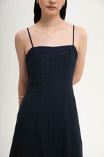 JOVELLE LACE TRIM CAMI LINEN DRESS