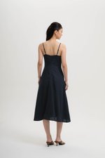 JOVELLE LACE TRIM CAMI LINEN DRESS