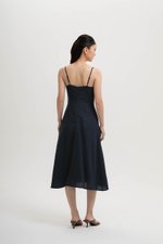 JOVELLE LACE TRIM CAMI LINEN DRESS