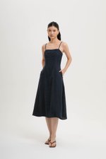 JOVELLE LACE TRIM CAMI LINEN DRESS