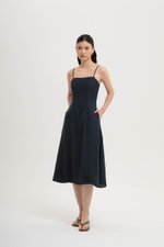 JOVELLE LACE TRIM CAMI LINEN DRESS