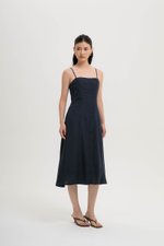 JOVELLE LACE TRIM CAMI LINEN DRESS