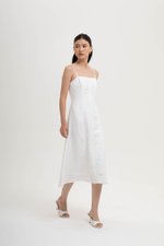 JOVELLE LACE TRIM CAMI LINEN DRESS