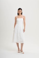 JOVELLE LACE TRIM CAMI LINEN DRESS