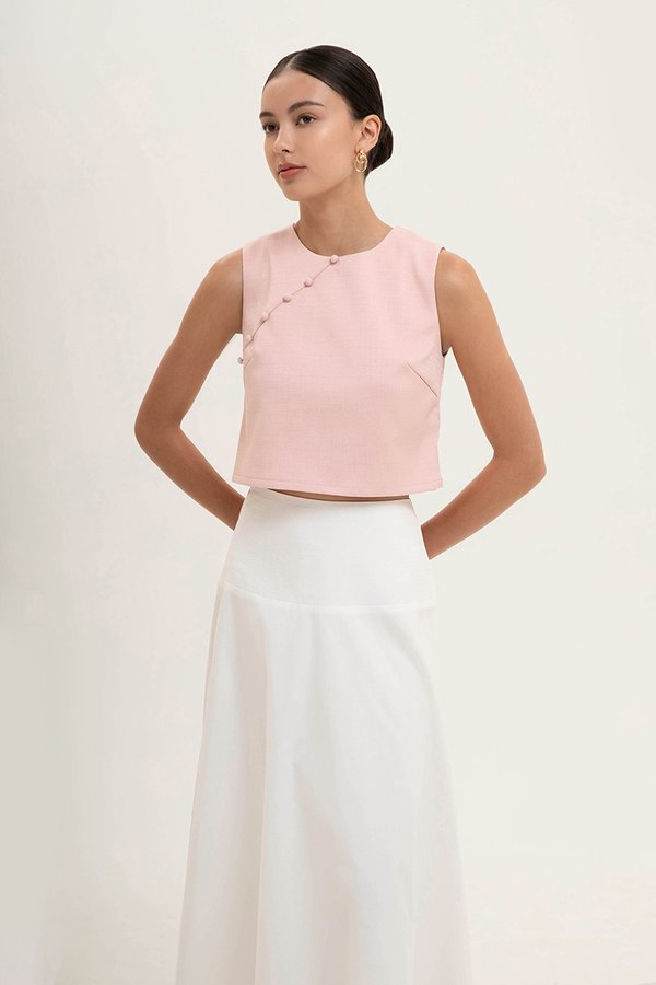 *BACKORDER* MARICA TEXTURED CHEONGSAM TOP