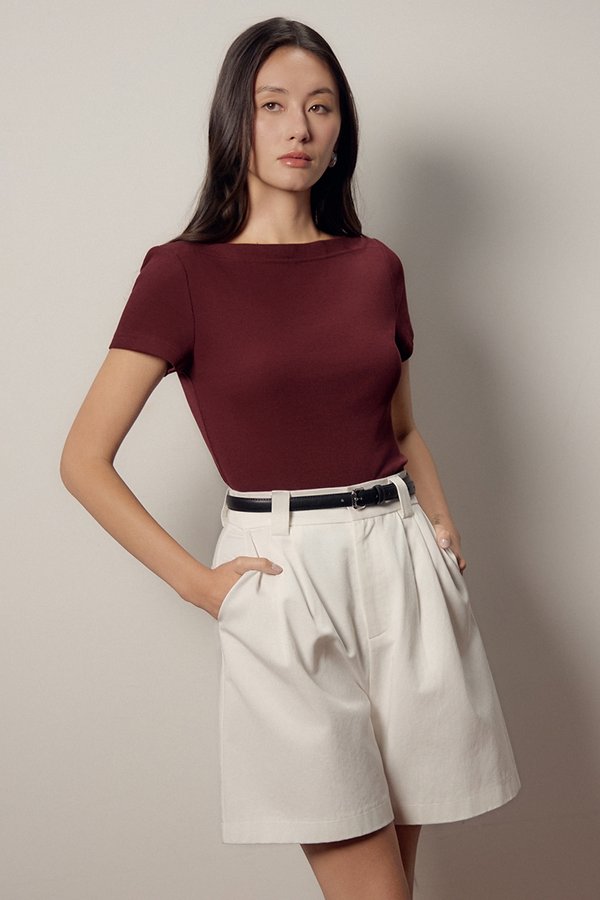 BRIDGET BOAT NECK T-SHIRT
