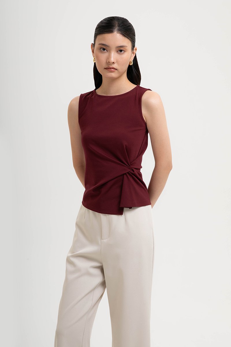 KATHY ASYMMETRIC KNOT TOP