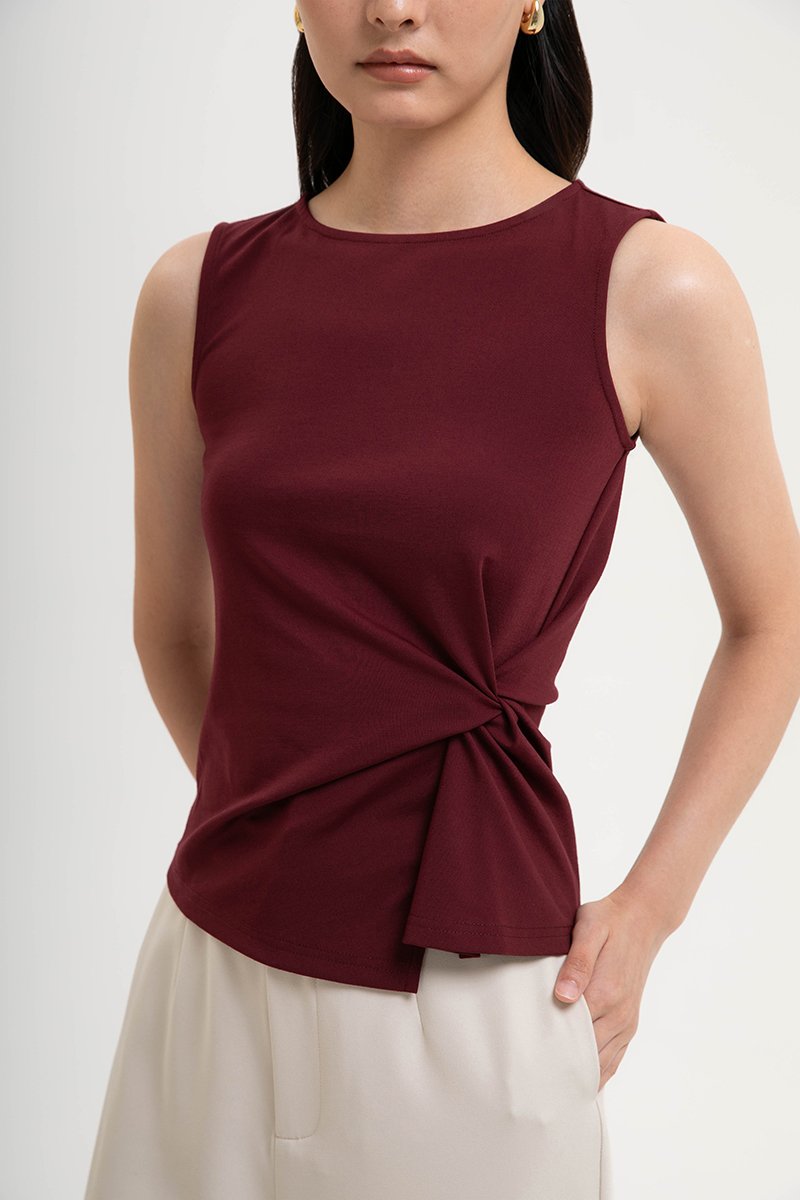 KATHY ASYMMETRIC KNOT TOP