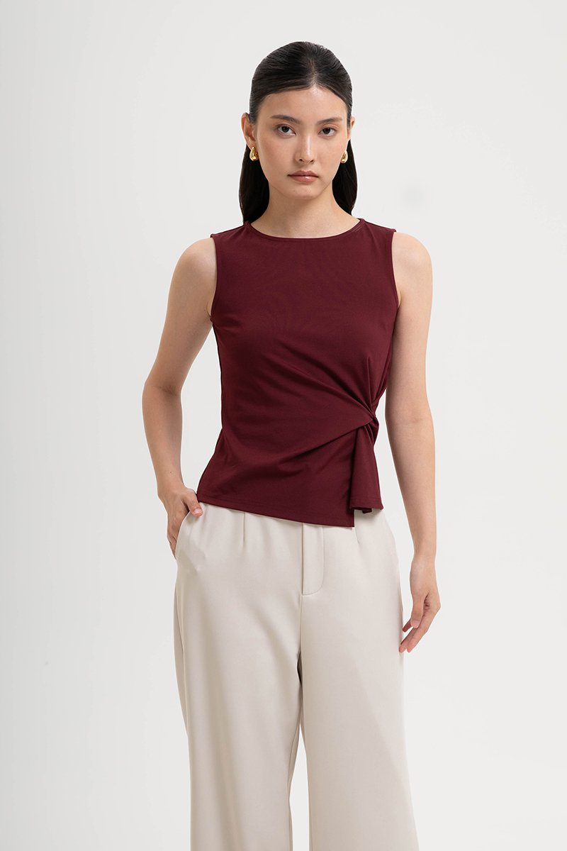 KATHY ASYMMETRIC KNOT TOP