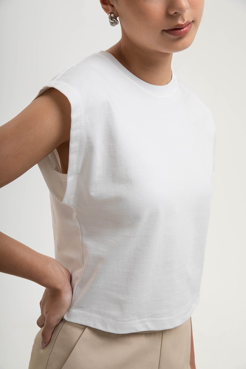 SARA CAP SLEEVE TEE