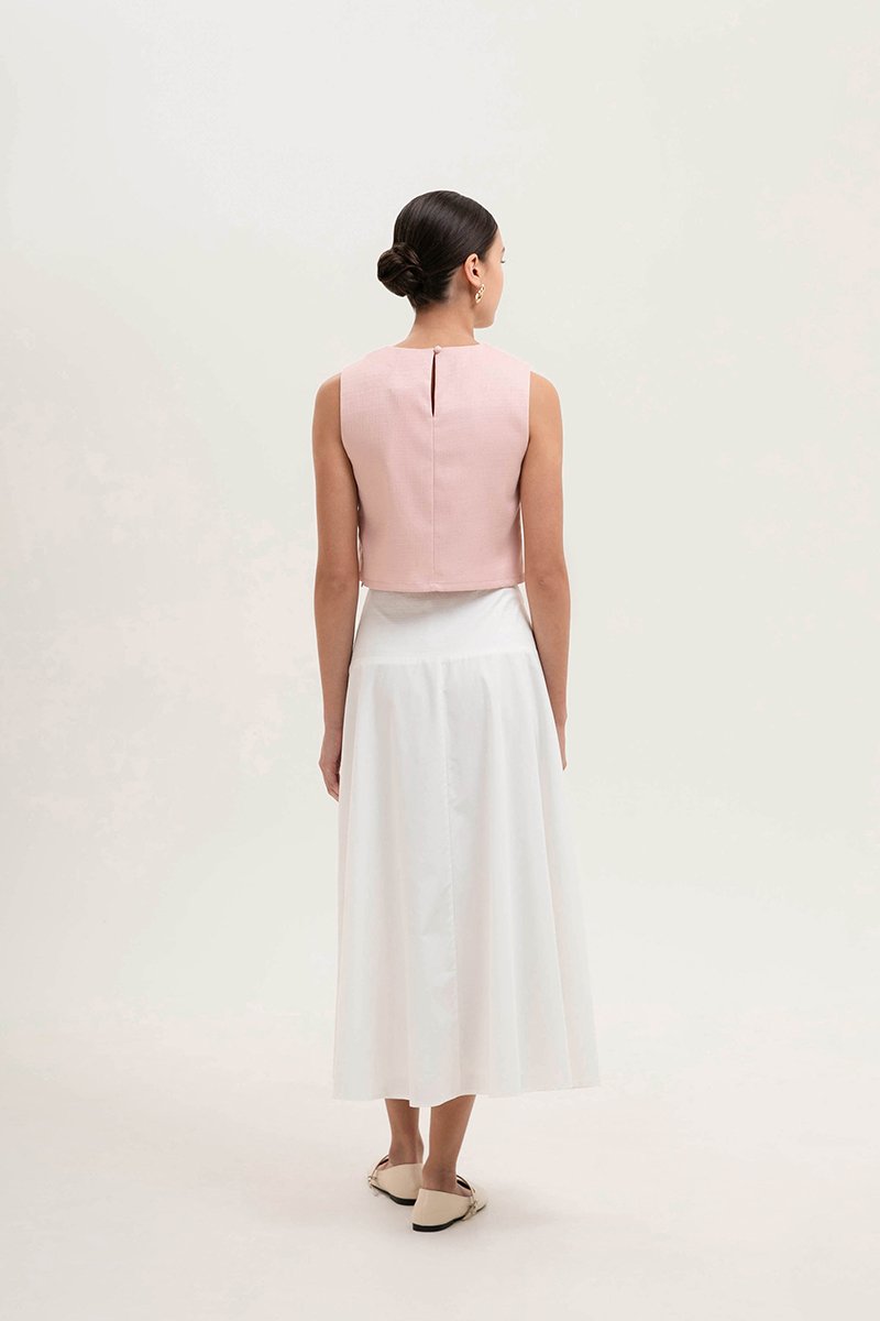 MARICA TEXTURED CHEONGSAM TOP