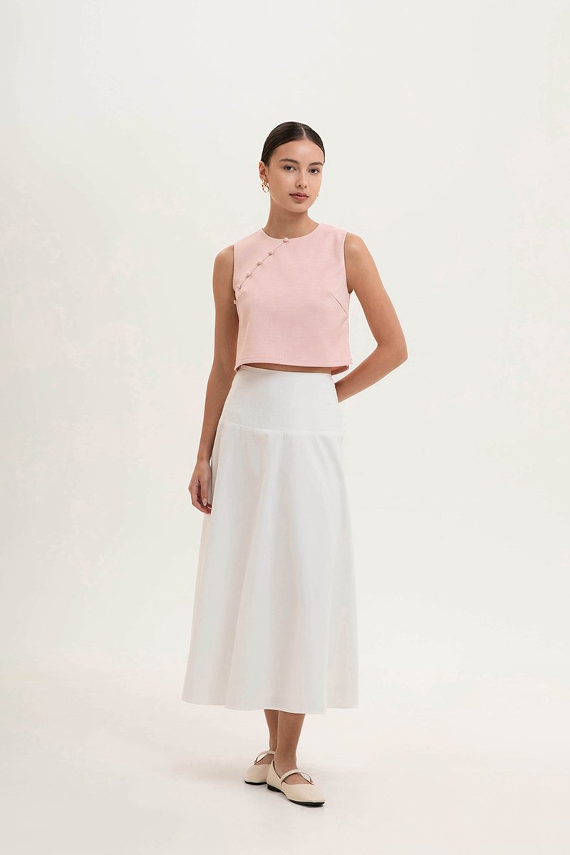 MARICA TEXTURED CHEONGSAM TOP