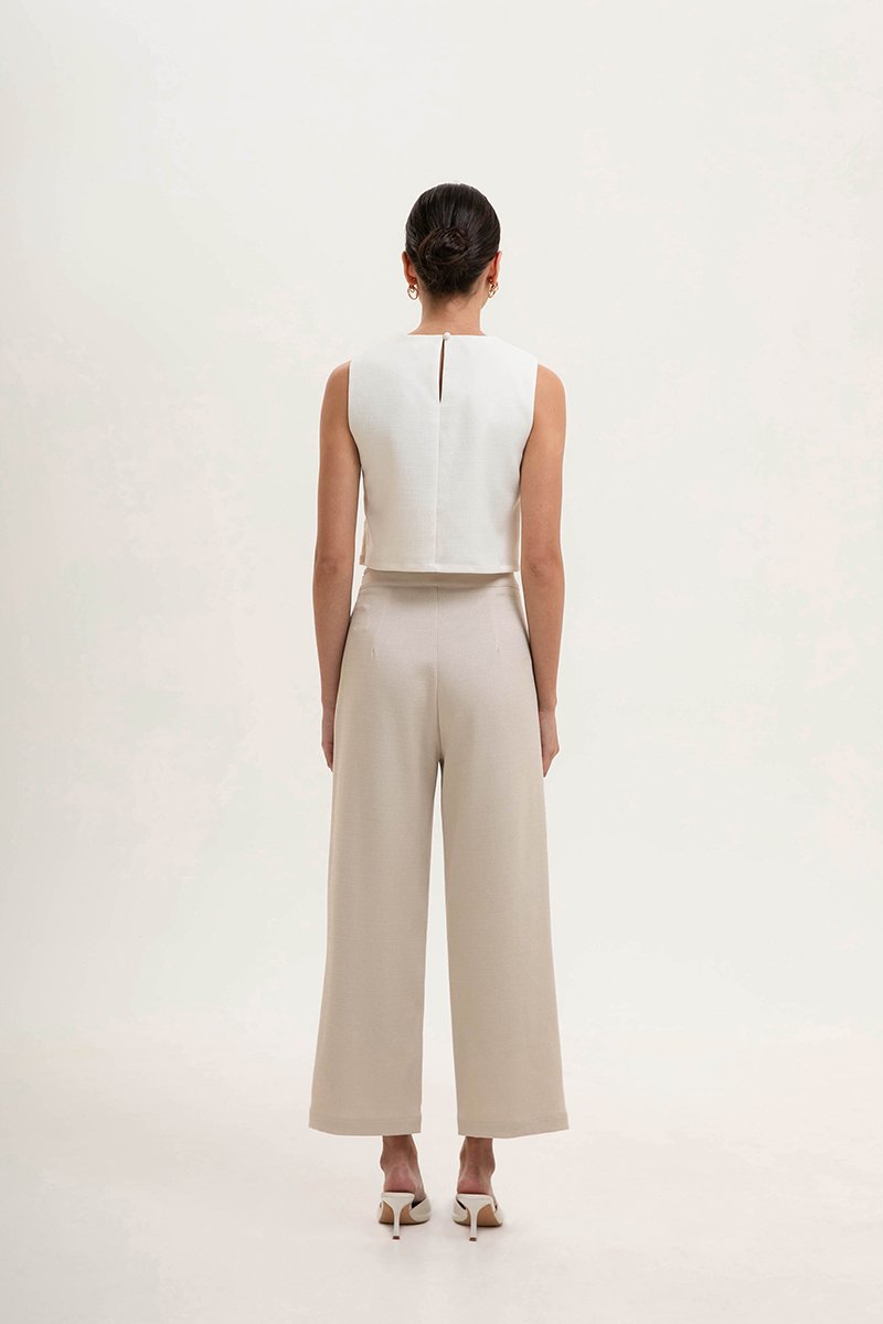 MARICA TEXTURED CHEONGSAM TOP