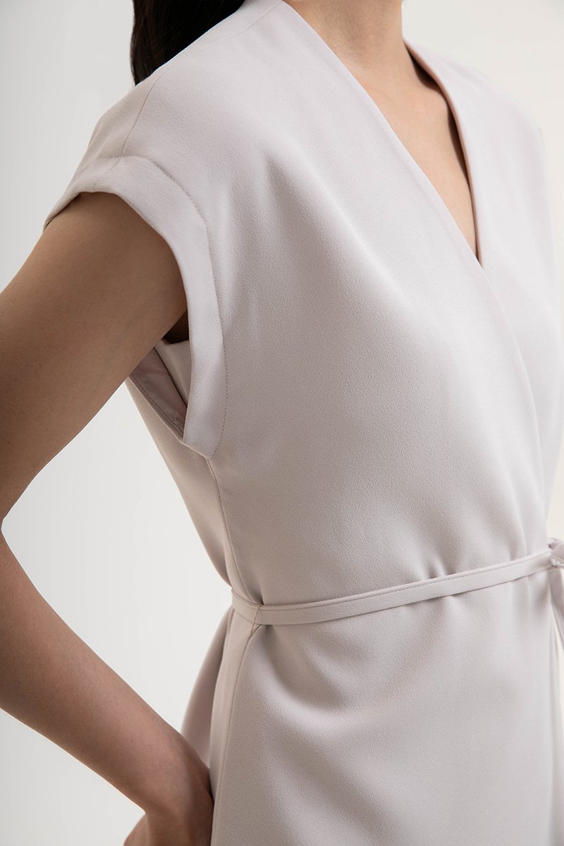 VANYA WRAP TOP W/ SASH