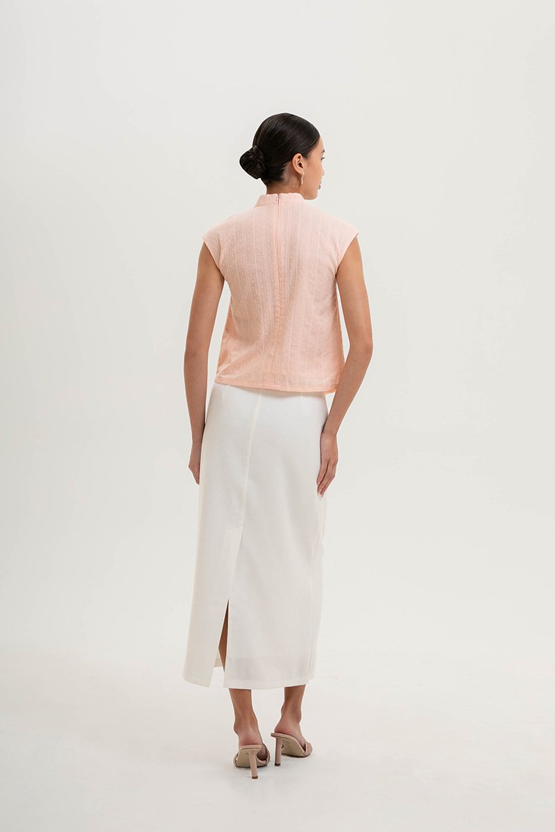 LERIN EMBROIDERED CHEONGSAM TOP