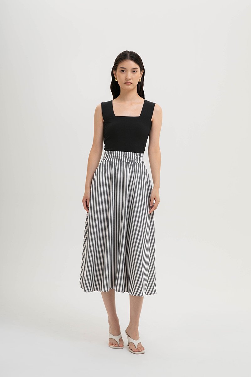 JOSETTA STRIPE FULL CIRCLE SKIRT