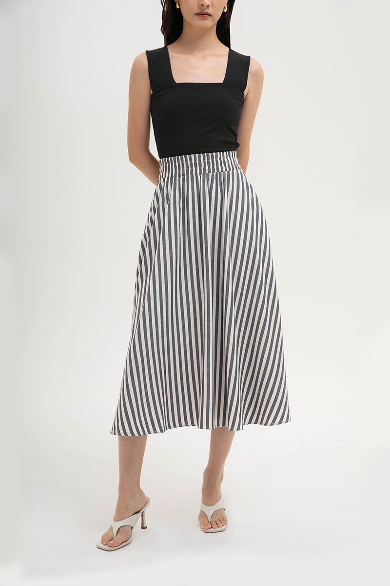 JOSETTA STRIPE FULL CIRCLE SKIRT