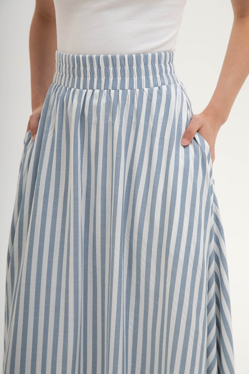 JOSETTA STRIPE FULL CIRCLE SKIRT