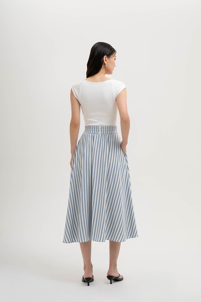 JOSETTA STRIPE FULL CIRCLE SKIRT