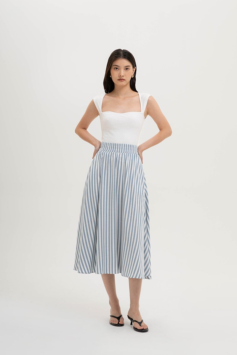 JOSETTA STRIPE FULL CIRCLE SKIRT