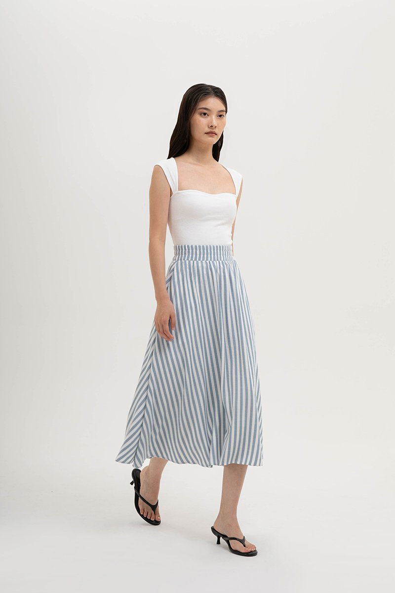 JOSETTA STRIPE FULL CIRCLE SKIRT