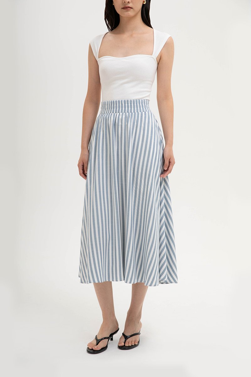 JOSETTA STRIPE FULL CIRCLE SKIRT