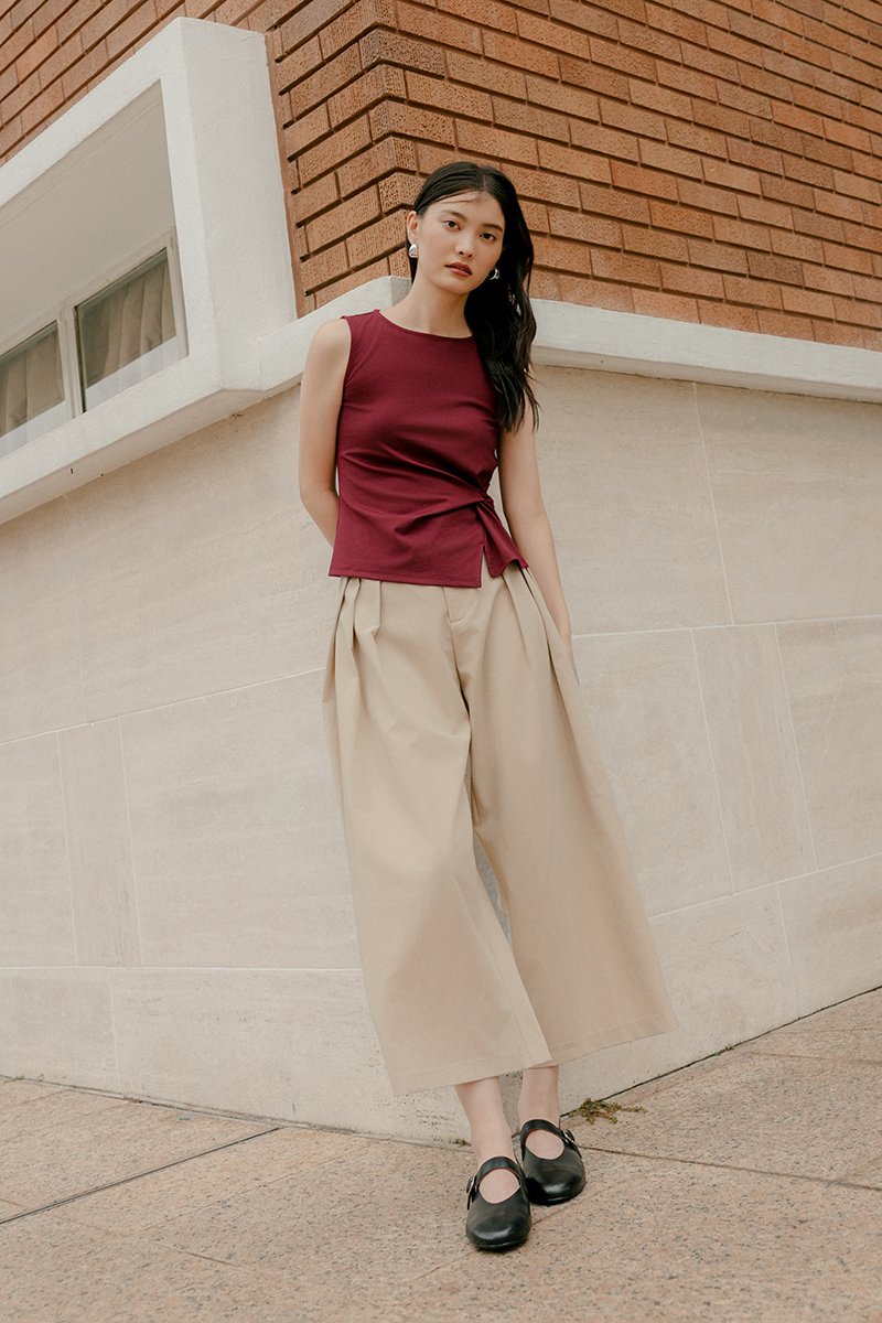 VERYN PLEATED WIDE LEG PANTS