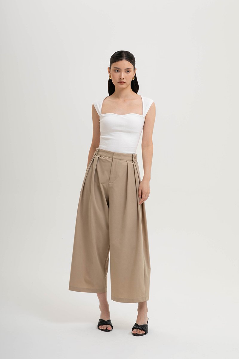 VERYN PLEATED WIDE LEG PANTS