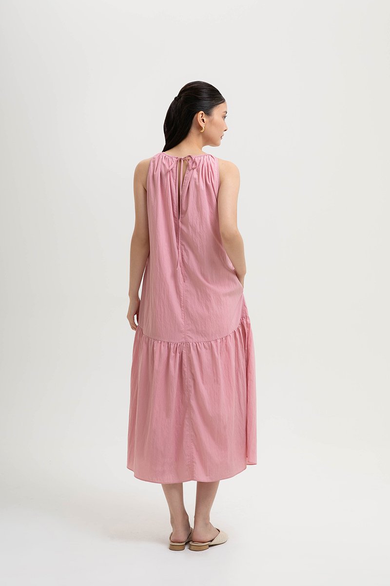 WILLA RUCHED DROP WAIST DRESS