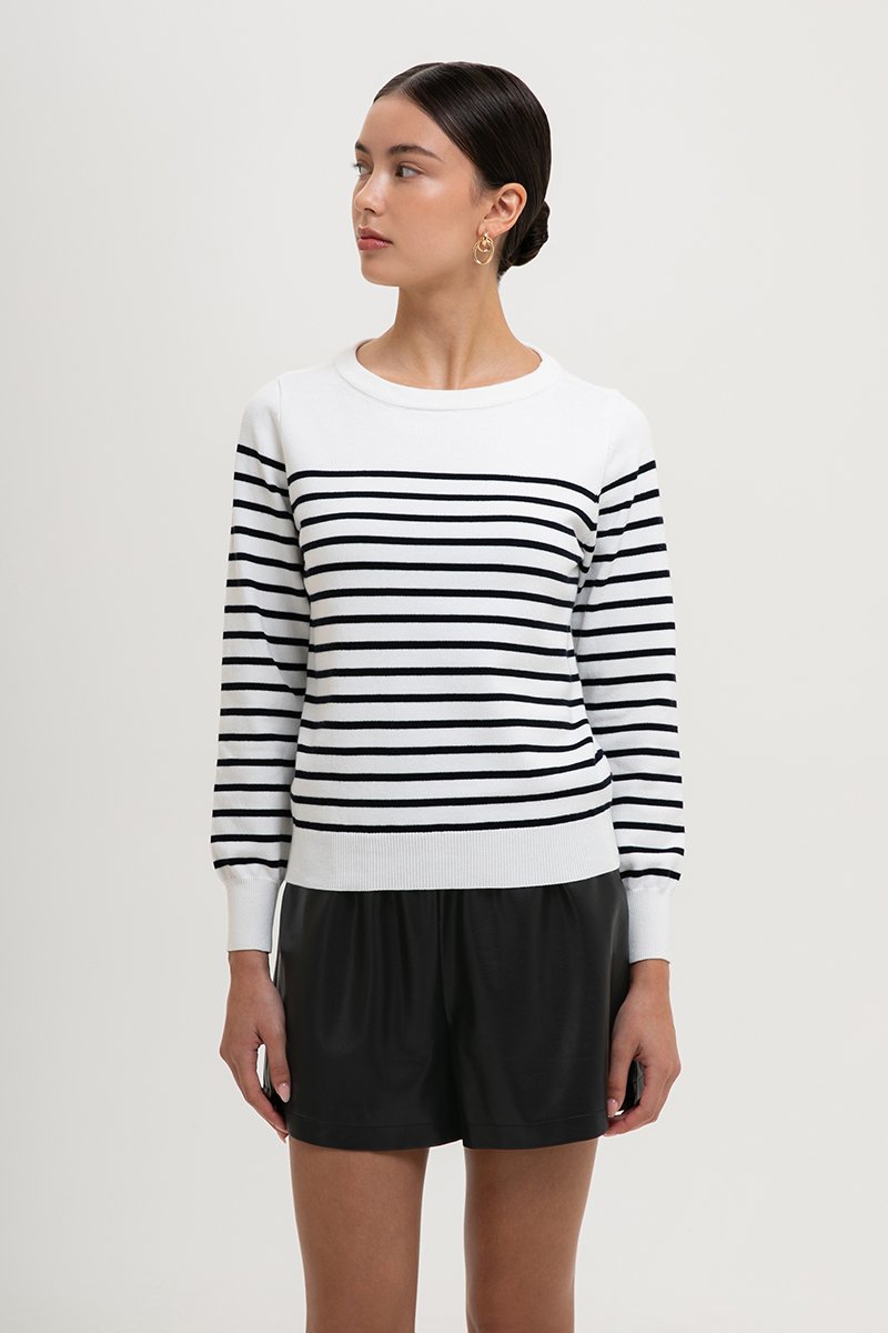 ELMINA STRIPED SWEATER