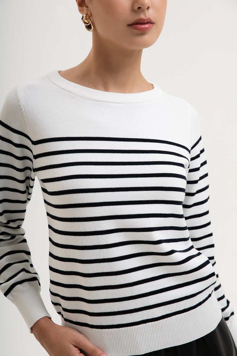 ELMINA STRIPED SWEATER
