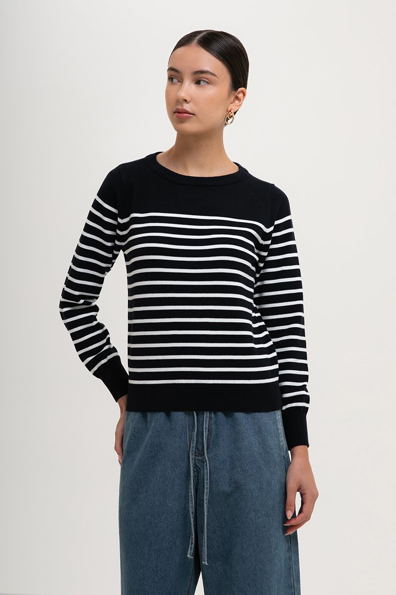 ELMINA STRIPED SWEATER