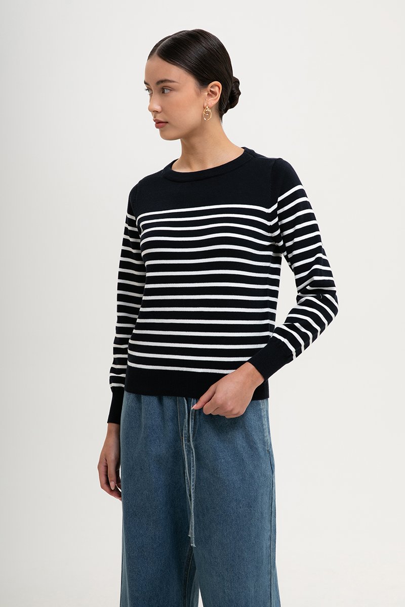 ELMINA STRIPED SWEATER
