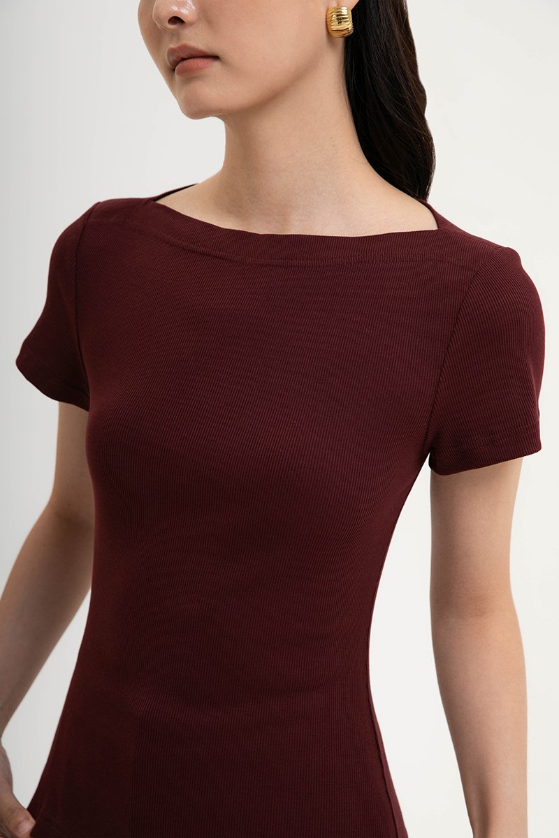 BRIDGET BOAT NECK T-SHIRT