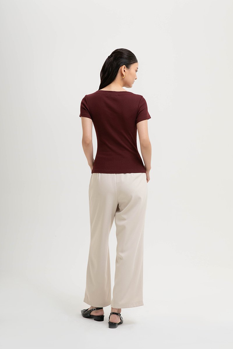 BRIDGET BOAT NECK T-SHIRT