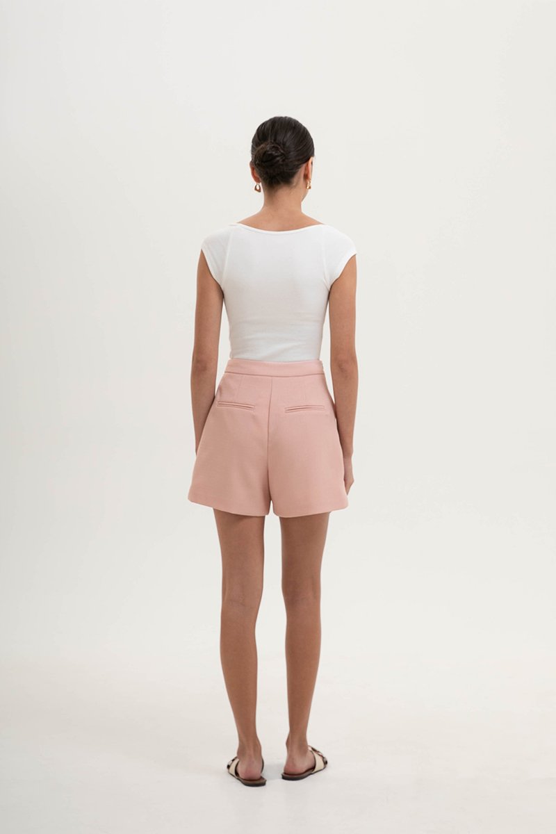 RUE HIGH WAISTED TEXTURED SHORTS