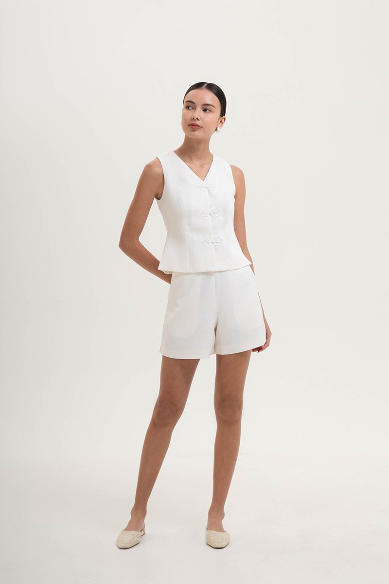 RUE HIGH WAISTED TEXTURED SHORTS