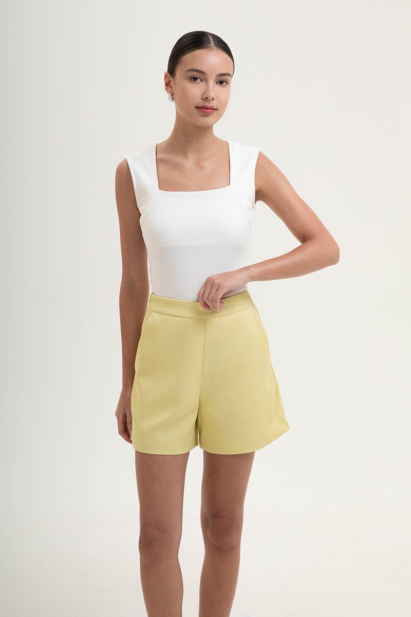 RUE HIGH WAISTED TEXTURED SHORTS
