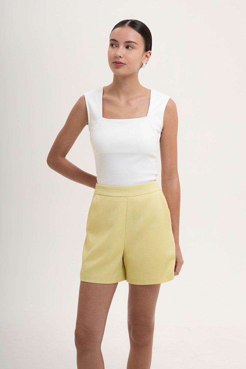RUE HIGH WAISTED TEXTURED SHORTS