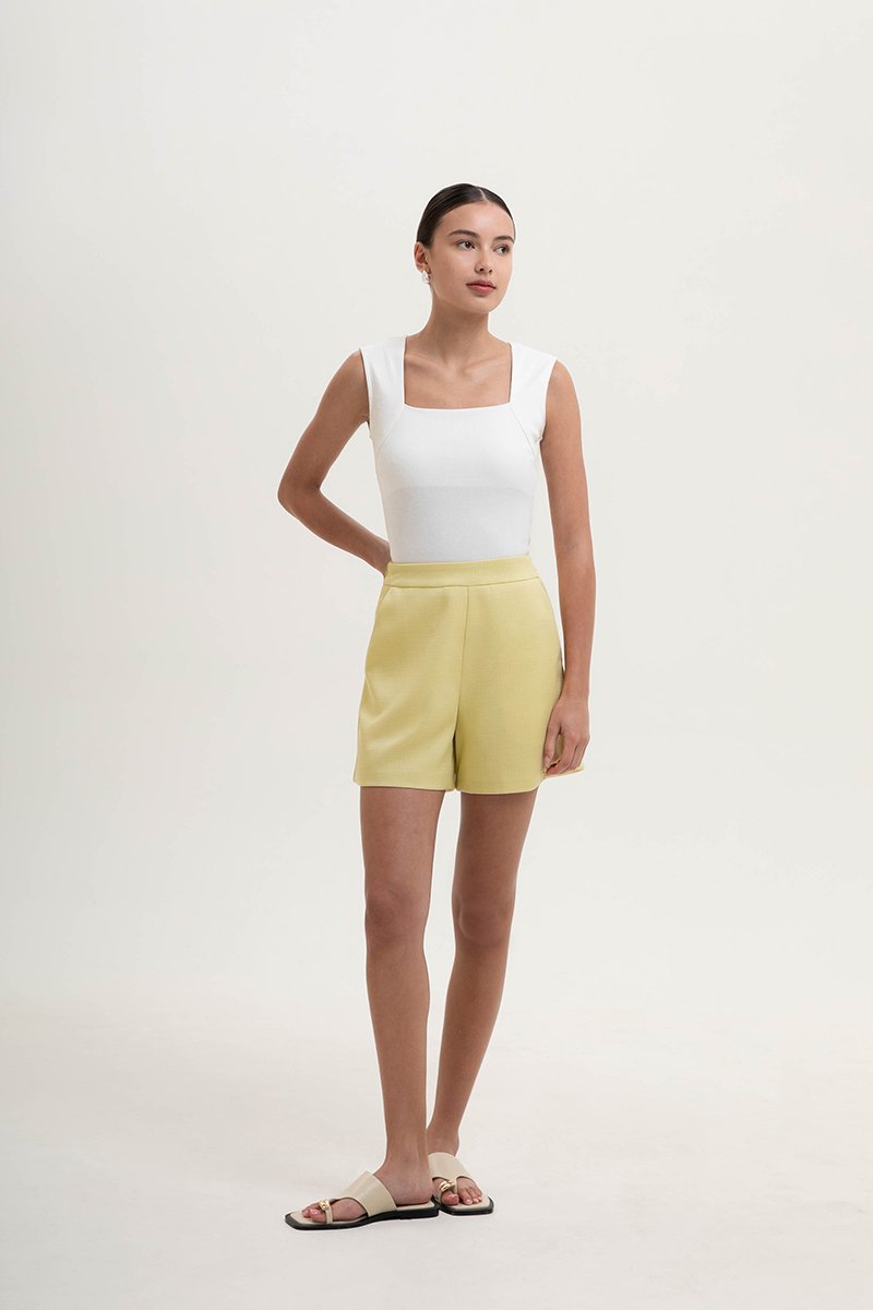 RUE HIGH WAISTED TEXTURED SHORTS