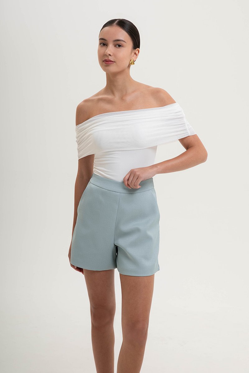 RUE HIGH WAISTED TEXTURED SHORTS