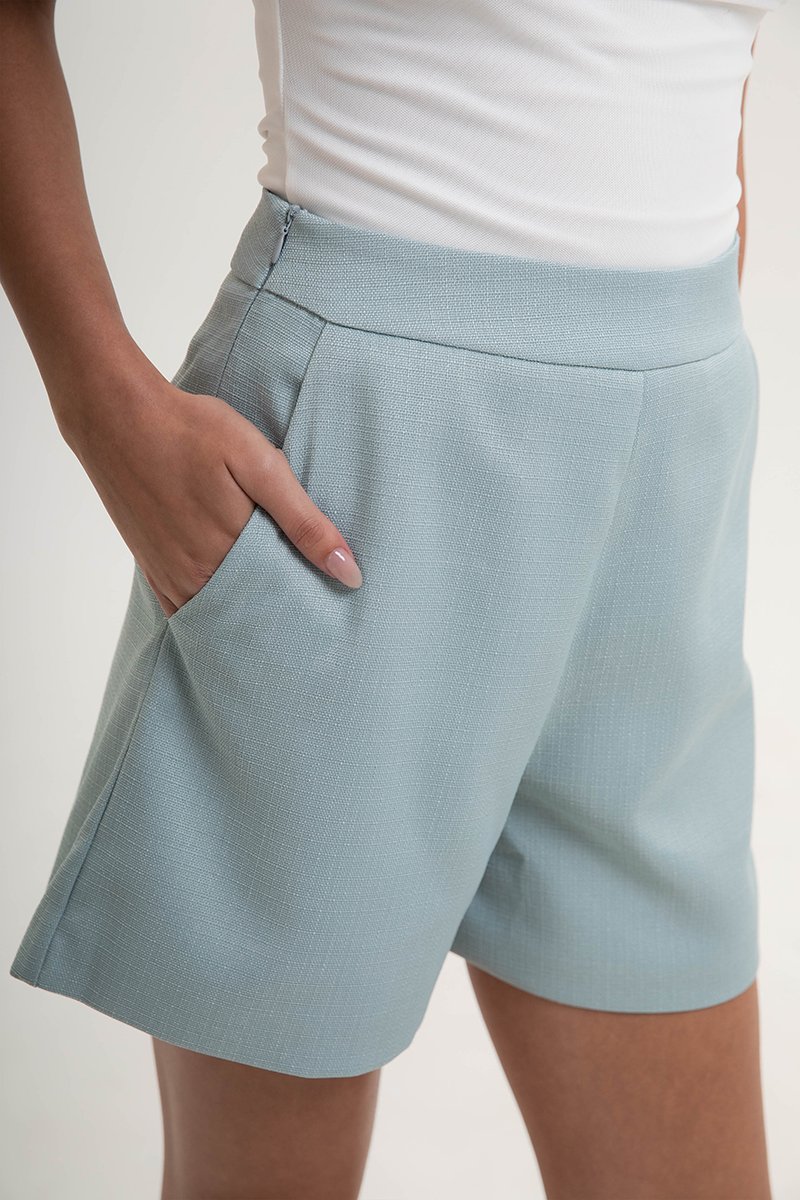 RUE HIGH WAISTED TEXTURED SHORTS