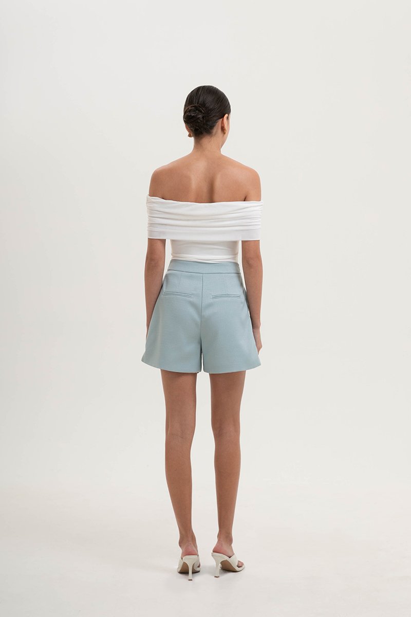 RUE HIGH WAISTED TEXTURED SHORTS
