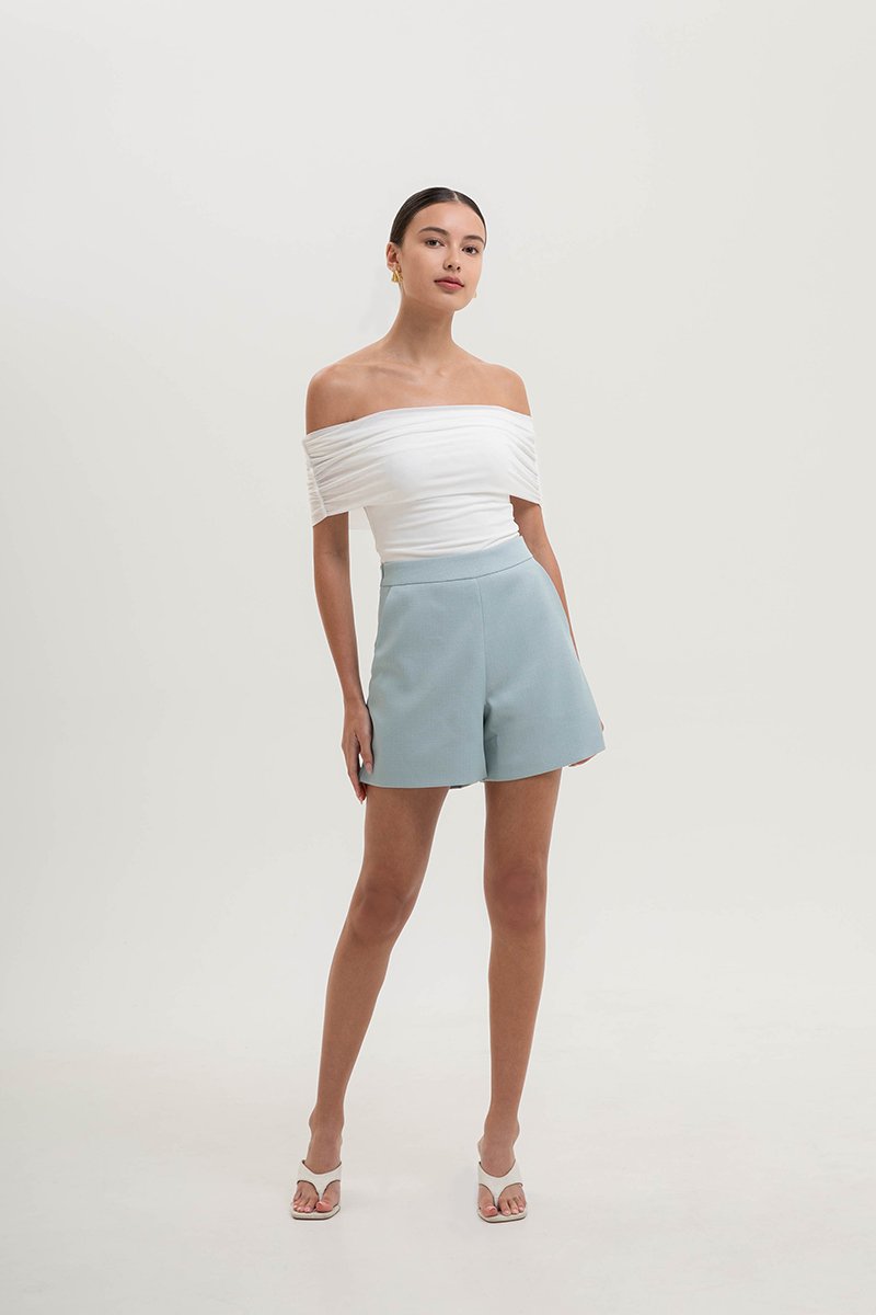 RUE HIGH WAISTED TEXTURED SHORTS