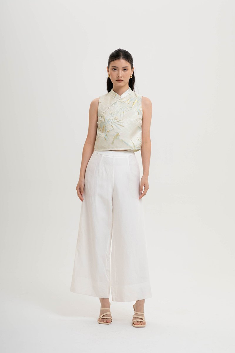 ELAN WIDE LEG LINEN PANTS