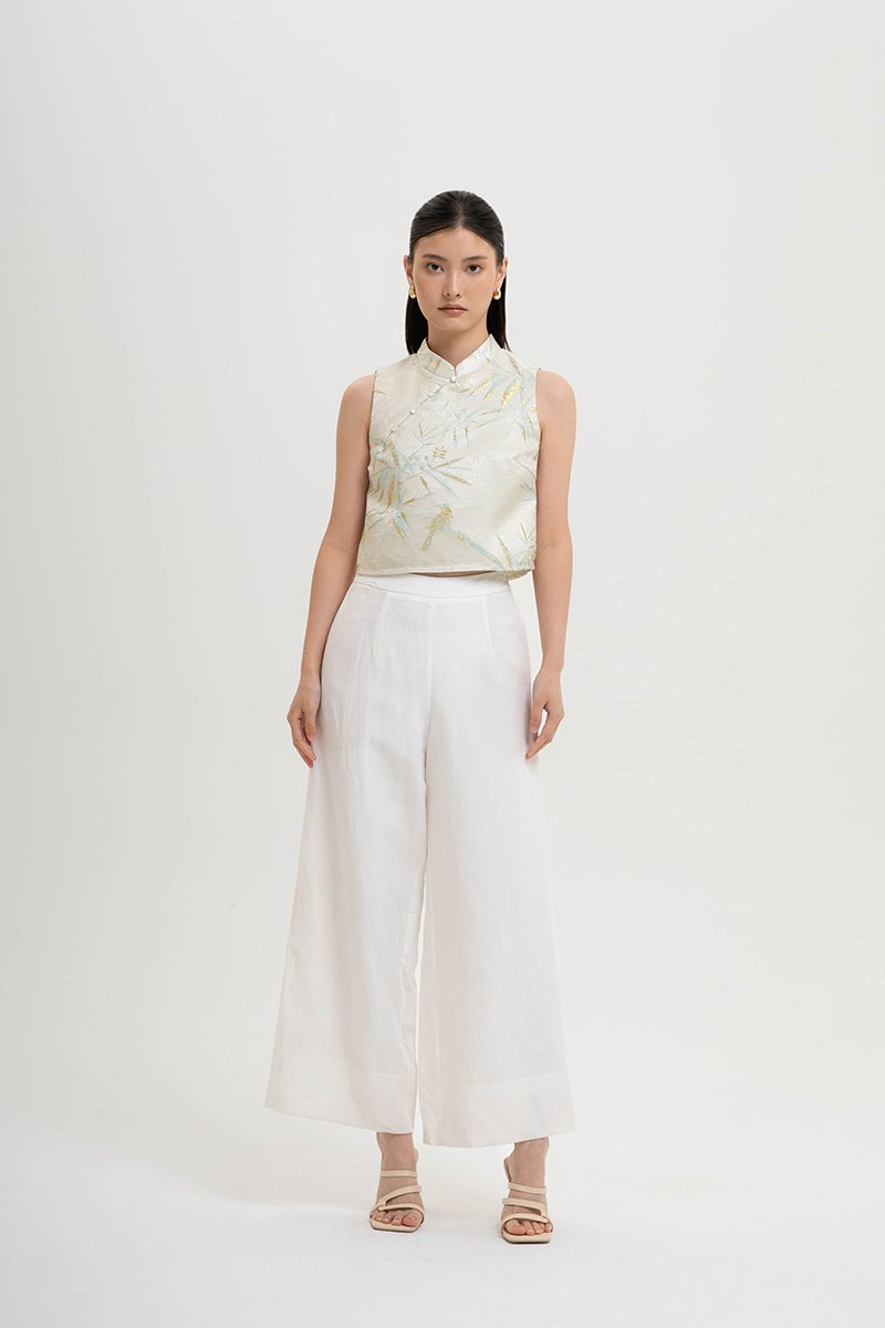 ELAN WIDE LEG LINEN PANTS