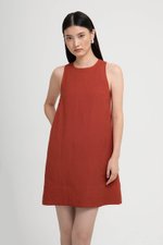 THEA SHIFT LINEN MINI DRESS